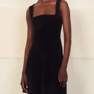 NWT - Sandro - Scallop Black Lolita Dress - Black - Large - 40